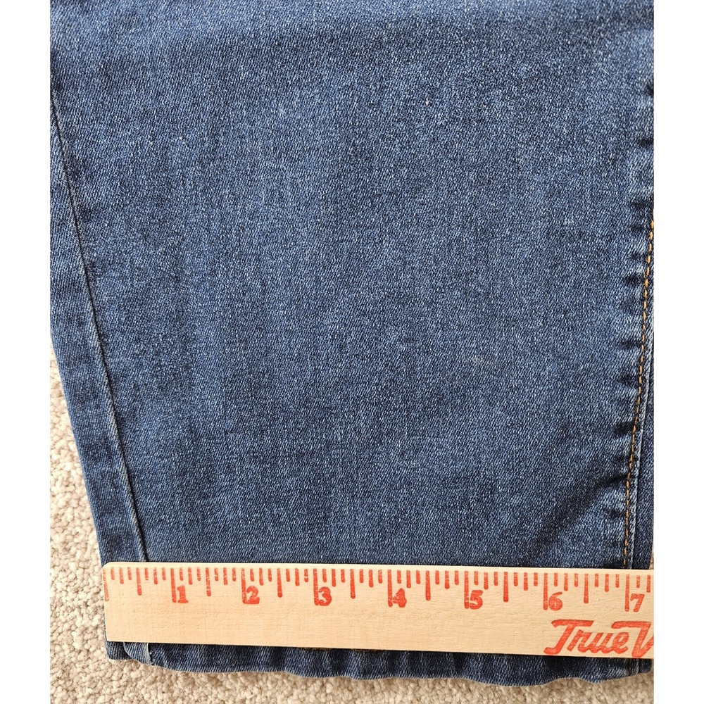 Unbranded Women's High Rise Whiskered Straight Leg Jeans Plus Size 40x27 - Picture 6 of 9